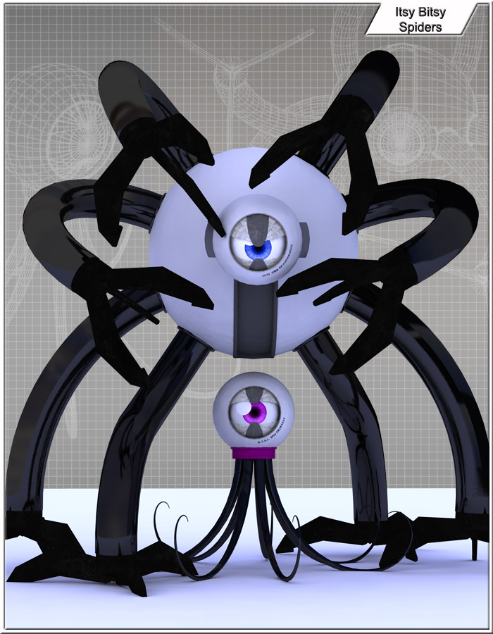 Itsy Bitsy Spiders by: EvilinnocenceRuntimeDNA, 3D Models by Daz 3D