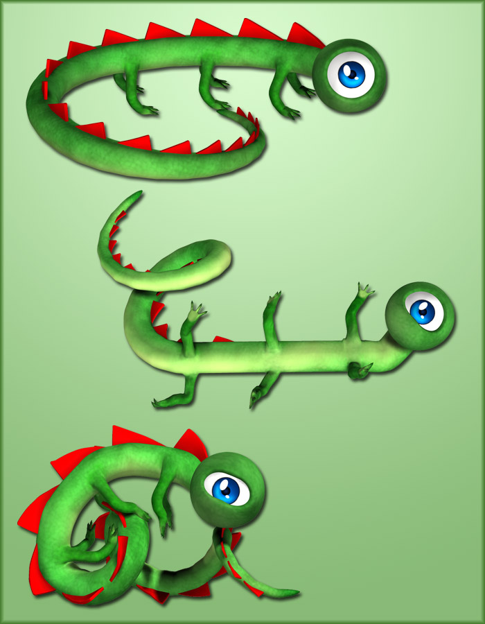Eye-guana Poses Eye-guana Poses by: EvilinnocenceRuntimeDNA, 3D Models by Daz 3D