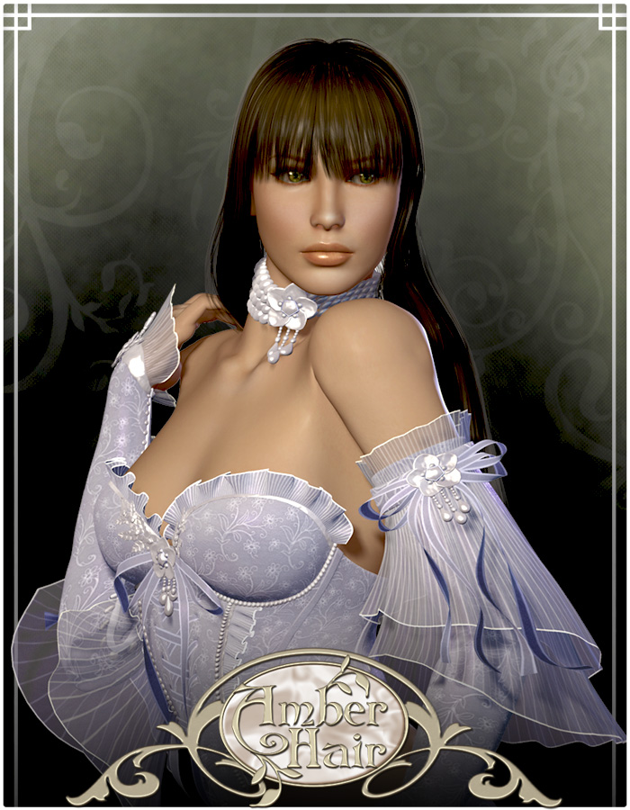 Amber Hair for V4 Amber Hair for V4 by: Lady LittlefoxRuntimeDNA, 3D Models by Daz 3D