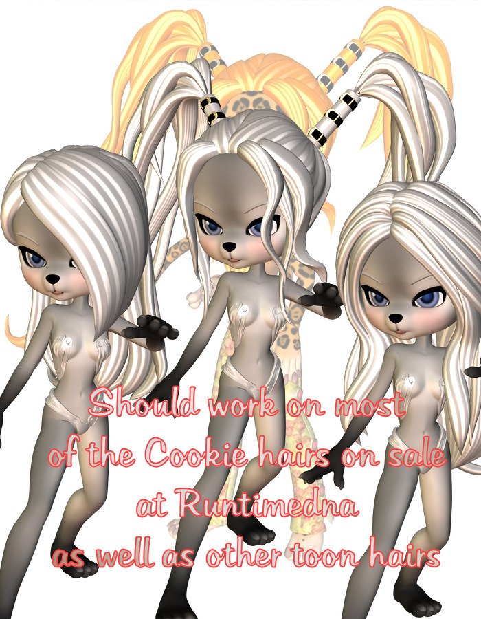 Cookie Toon Stripes 2 Hair Textures by: , 3D Models by Daz 3D