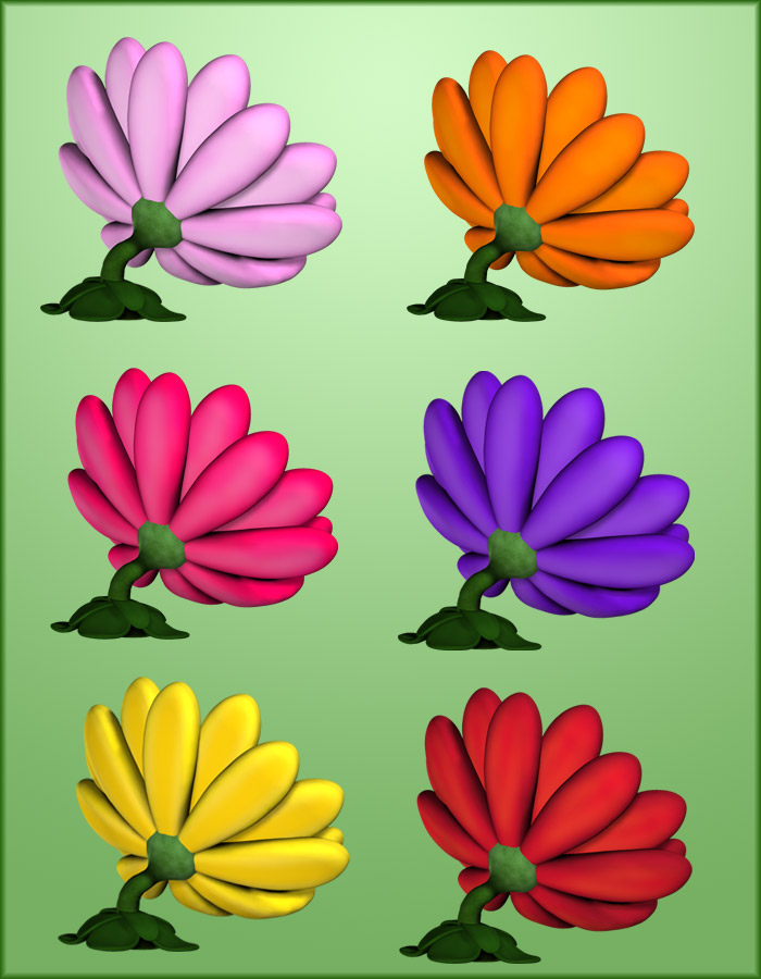 Baby Eye Flower Petals by: EvilinnocenceRuntimeDNA, 3D Models by Daz 3D