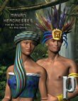 Mayan Headdress Pack by: Lourdes, 3D Models by Daz 3D