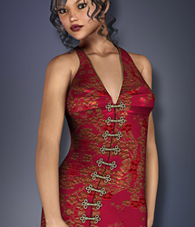 Lin Dress for V4 by: EvilinnocenceRuntimeDNA, 3D Models by Daz 3D
