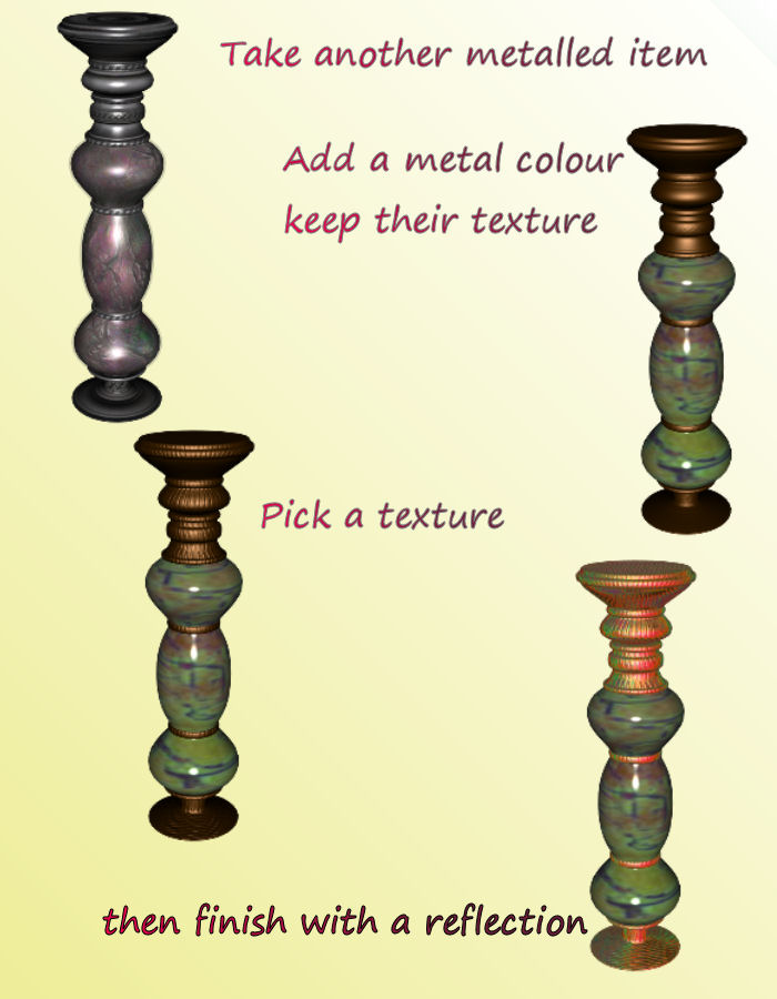 Shaders Revisited - Metallic jewellery shaders for DAZ Studio by: , 3D Models by Daz 3D