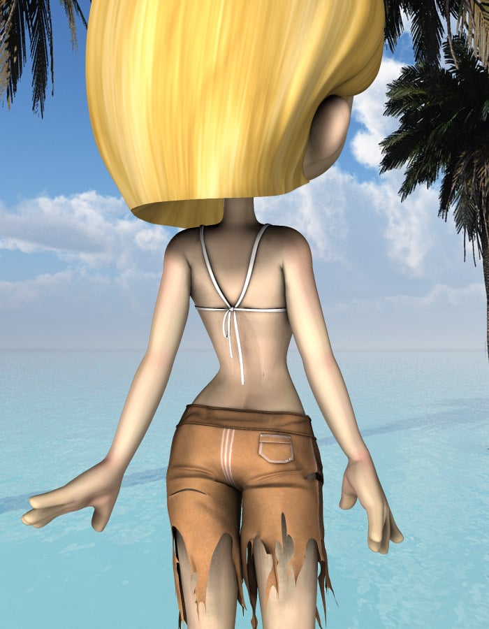 Shipwrecked Board Shorts for Cookie by: EvilinnocenceRuntimeDNA, 3D Models by Daz 3D