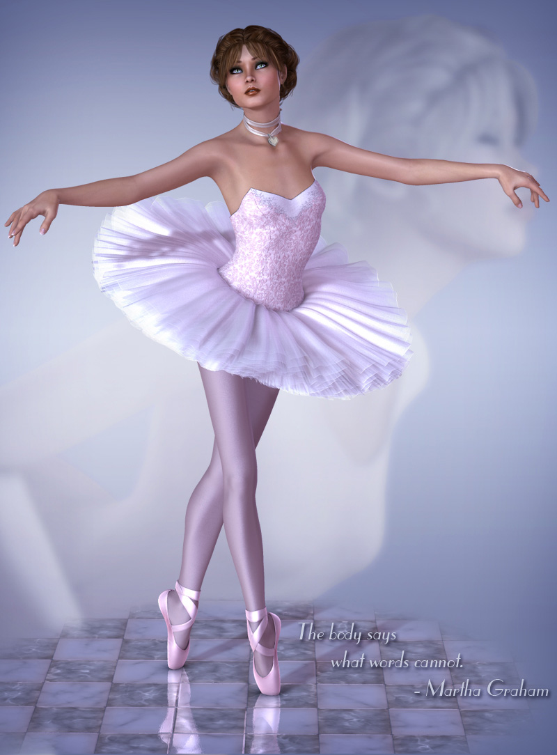 The Art of Dance - Ballet V4 - Performance Fluffy Tutu by: Lady LittlefoxRuntimeDNA, 3D Models by Daz 3D