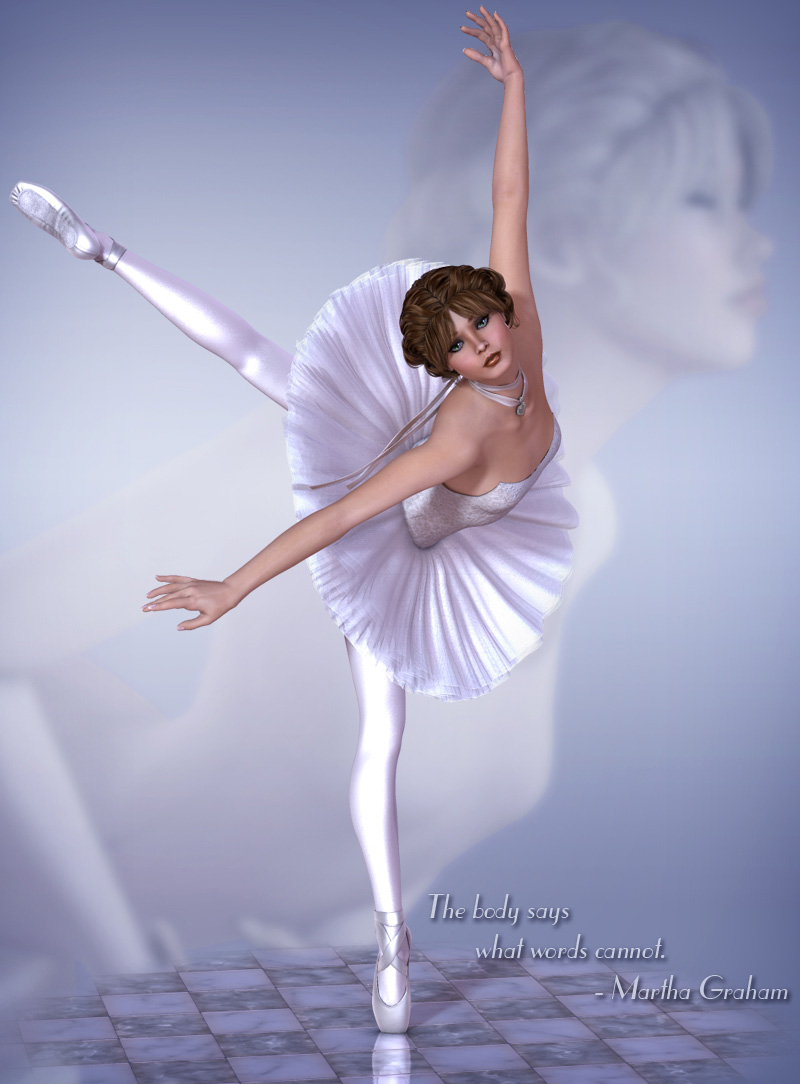 The Art of Dance - Ballet V4 - Performance Fluffy Tutu by: Lady LittlefoxRuntimeDNA, 3D Models by Daz 3D