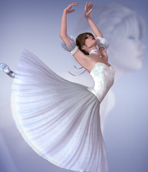 The Art of Dance - Ballet V4 - Performance Romance Tutu by: Lady LittlefoxRuntimeDNA, 3D Models by Daz 3D