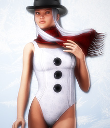 SnowGirl for V4 by: EvilinnocenceRuntimeDNA, 3D Models by Daz 3D