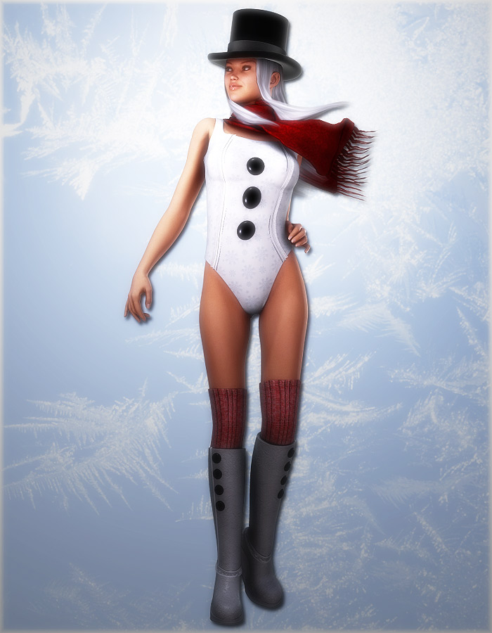 SnowGirl for V4 by: EvilinnocenceRuntimeDNA, 3D Models by Daz 3D