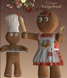 Ginger-Gingerbread by: LadyFayMia 3D DesignRuntimeDNA, 3D Models by Daz 3D