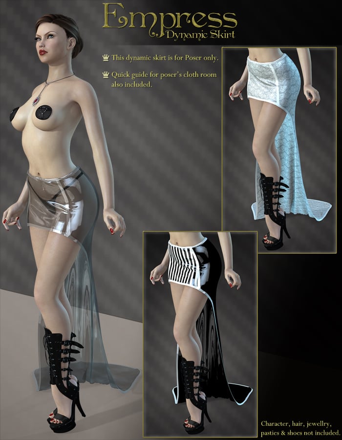Empress Dynamic Skirt Empress Dynamic Skirt by: , 3D Models by Daz 3D