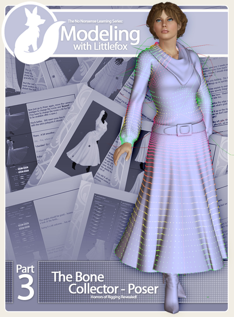 Modeling with Littlefox Part 3 - Poser by: Lady LittlefoxRuntimeDNA, 3D Models by Daz 3D