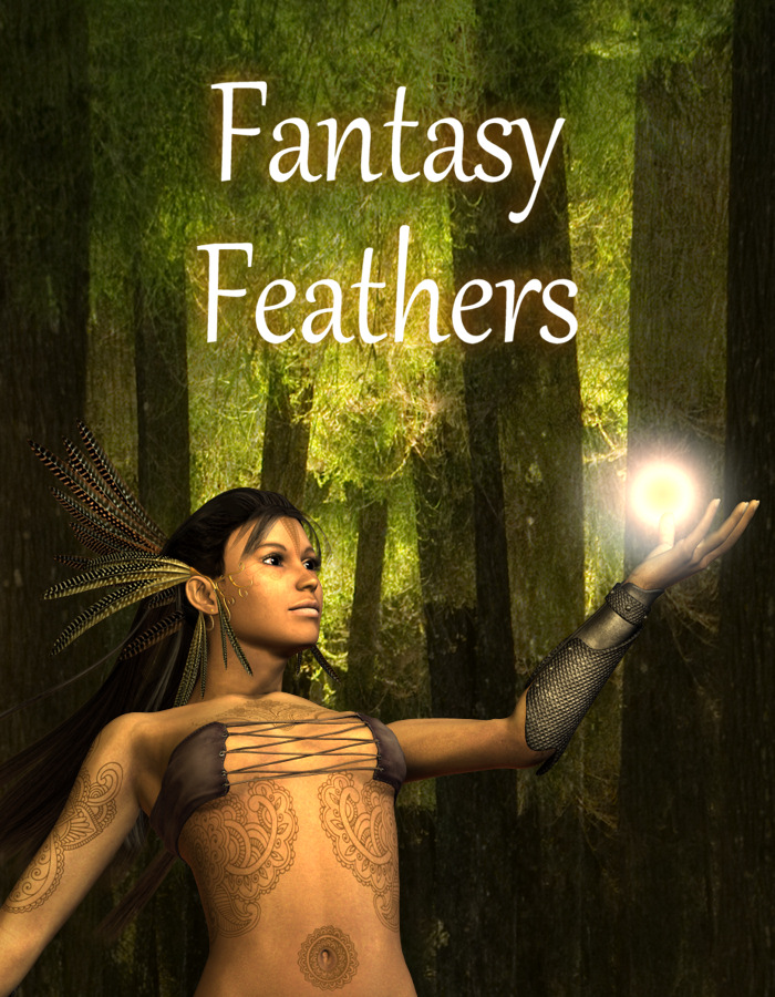 Fantasy Feathers for V4 by: NGartplay, 3D Models by Daz 3D
