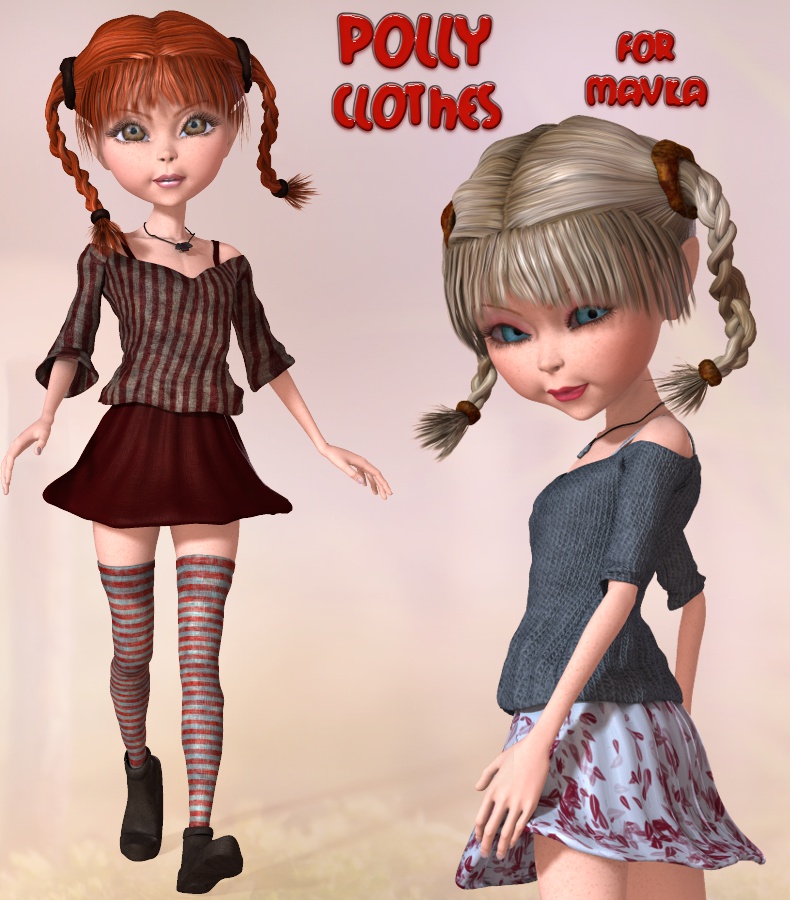 Polly Clothes by: 3D-GHDesignRuntimeDNA, 3D Models by Daz 3D