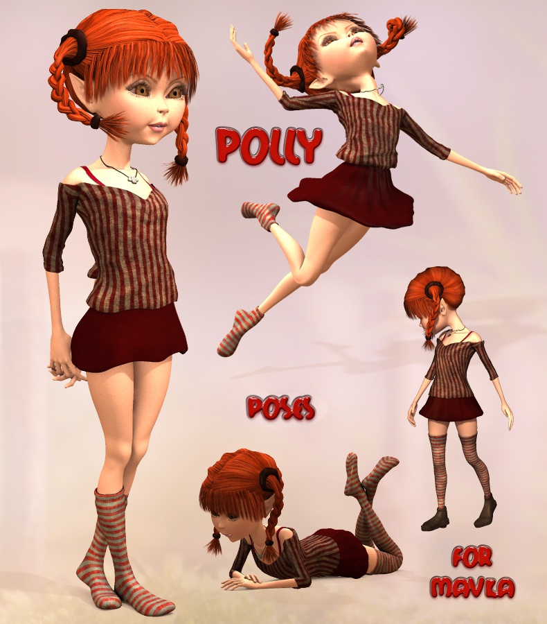 Polly Poses by: 3D-GHDesignRuntimeDNA, 3D Models by Daz 3D