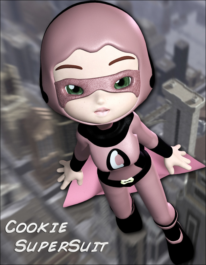 Cookie Super Suit by: , 3D Models by Daz 3D