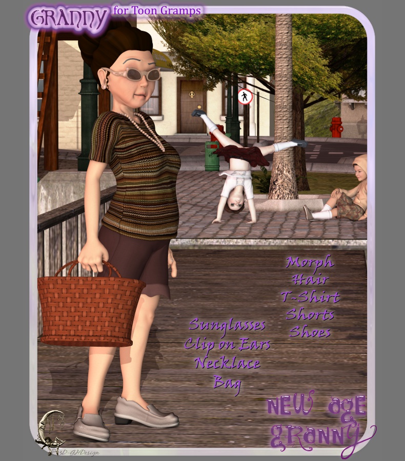 New Age Granny by: 3D-GHDesignRuntimeDNA, 3D Models by Daz 3D