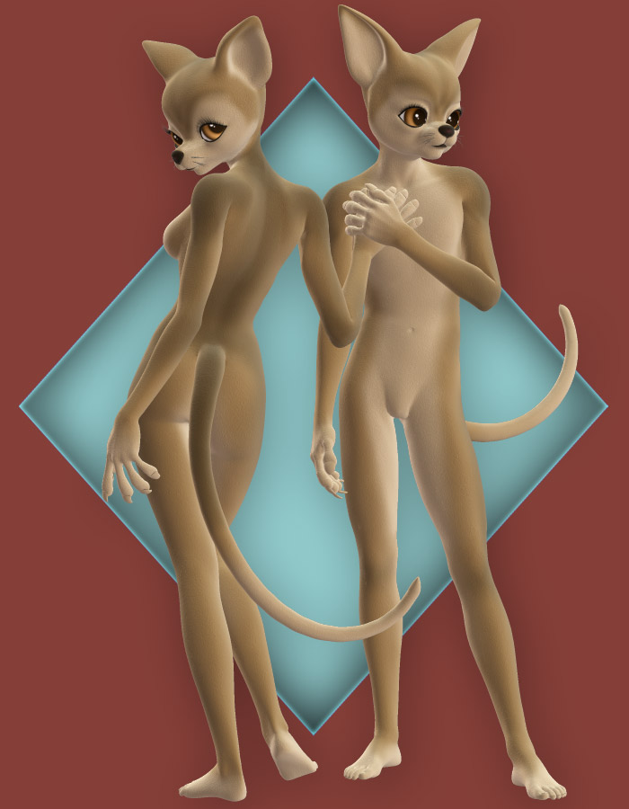 Furries' Furs - Chihuahua by: Lady LittlefoxCapsces Digital InkRuntimeDNA, 3D Models by Daz 3D