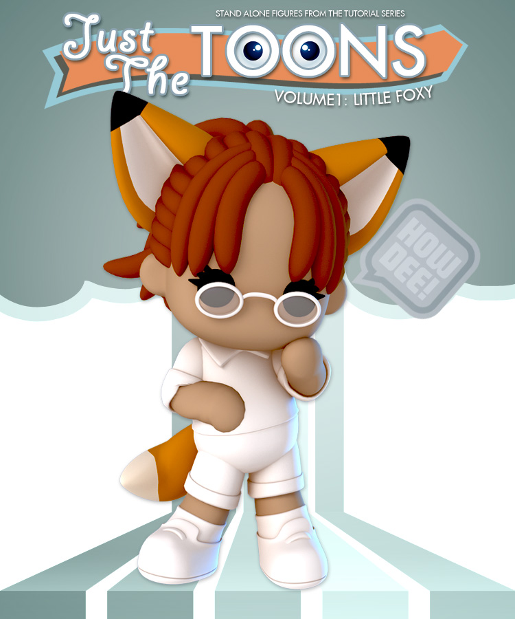 Just the Toons: Vol 1 - Little Foxy by: Lady LittlefoxRuntimeDNA, 3D Models by Daz 3D