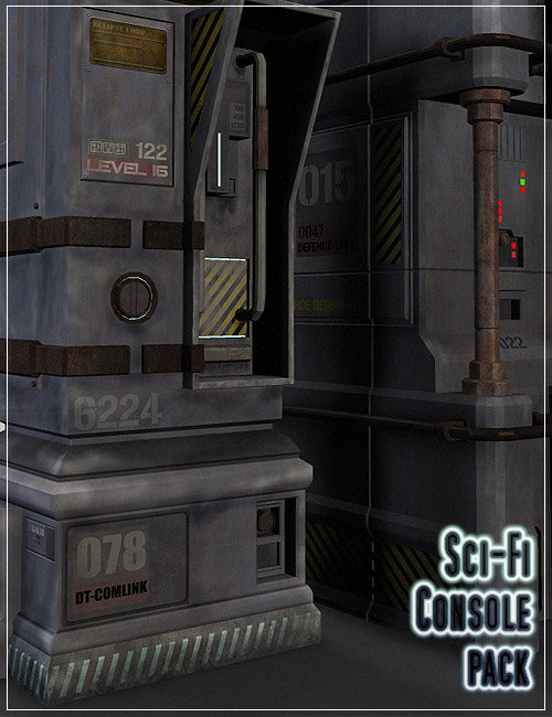 Sci-Fi Console Pack by: , 3D Models by Daz 3D