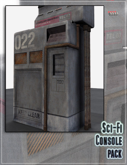 Sci-Fi Console Pack by: , 3D Models by Daz 3D