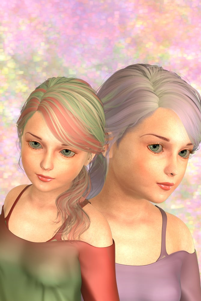 Fairy Hair Shaders Bundle for DAZ Studio by: , 3D Models by Daz 3D