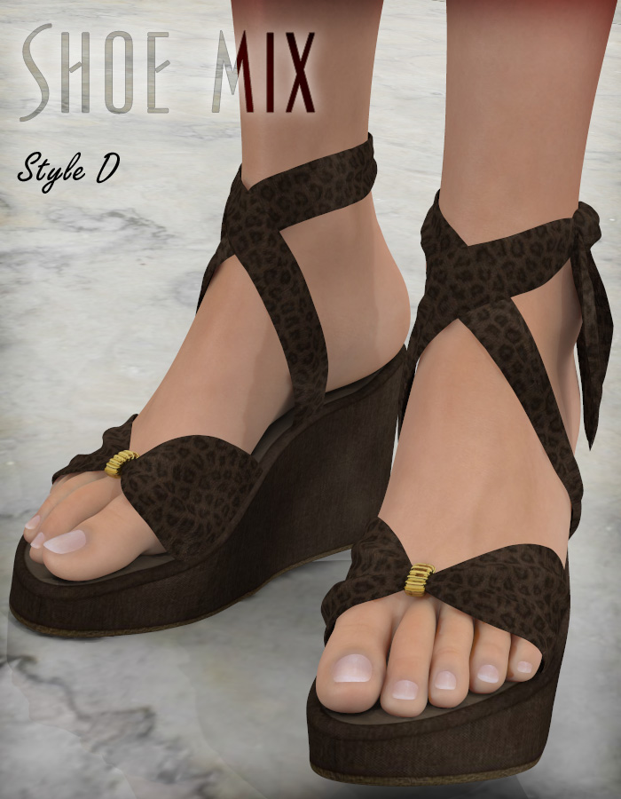 Shoe Mix CD for V4 Shoe Mix CD for V4 by: eshaRuntimeDNA, 3D Models by Daz 3D