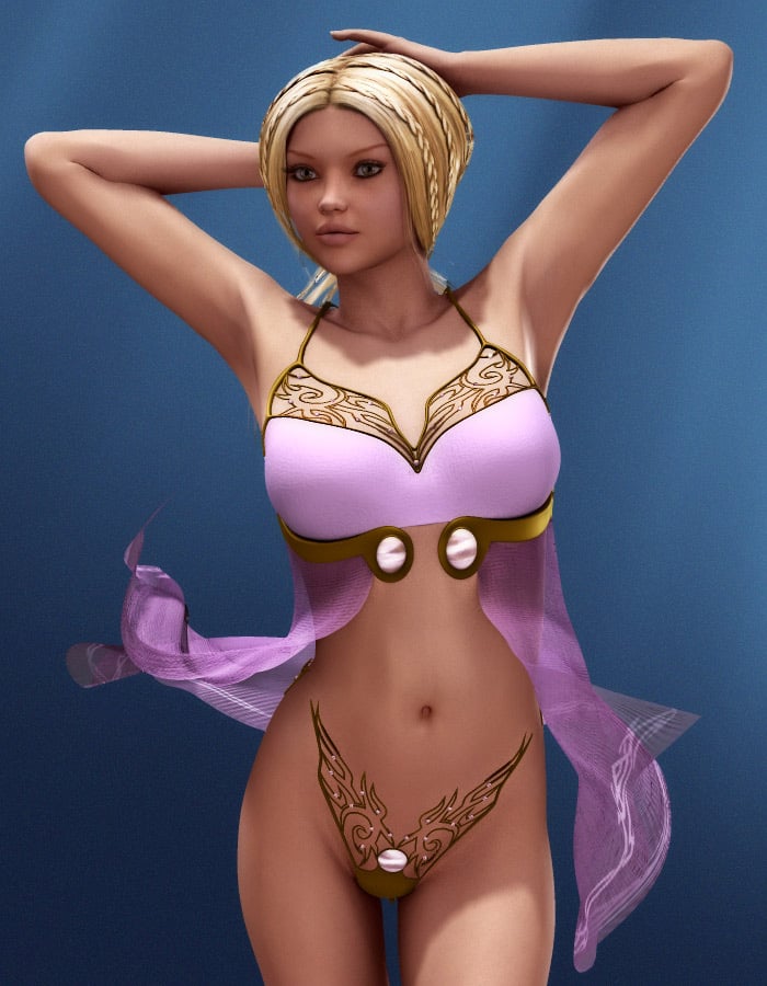 Mystic Realms: Lavanda Rose Panty for V4 by: EvilinnocenceRuntimeDNA, 3D Models by Daz 3D
