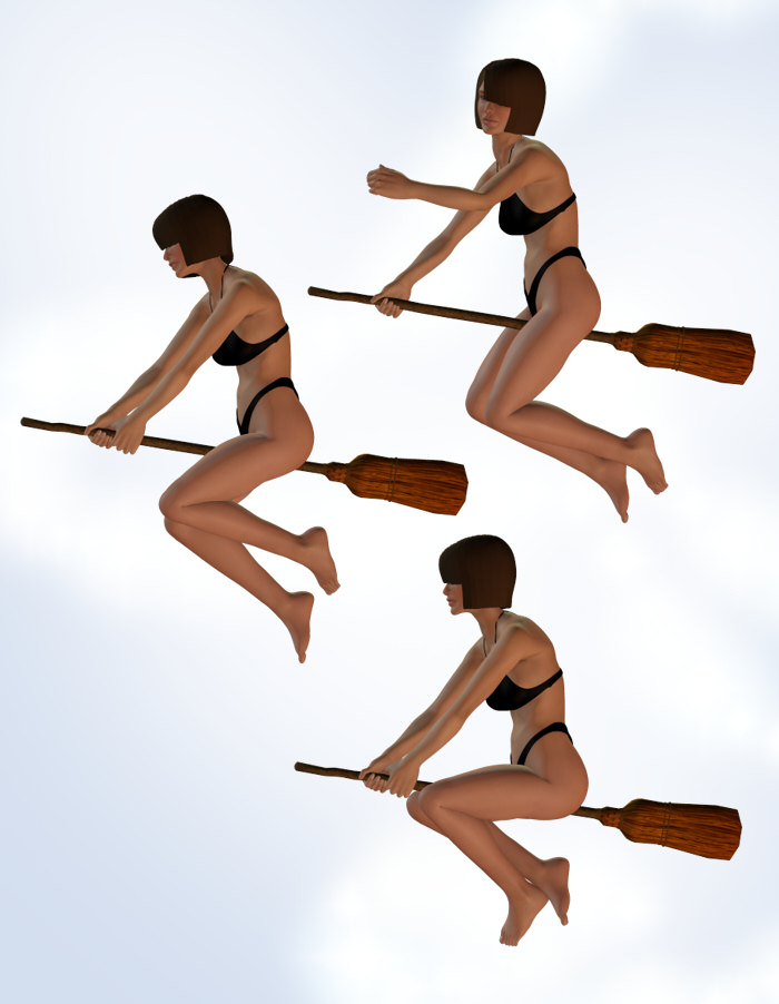 Moon Broom Poses by: NGartplay, 3D Models by Daz 3D