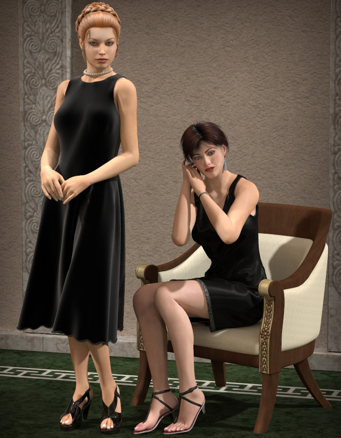 Little Black Dress for V4 Little Black Dress for V4 by: eshaRuntimeDNA, 3D Models by Daz 3D