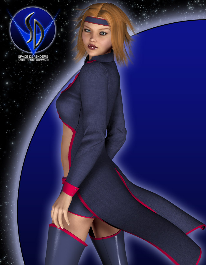 Space Defenders: Lieutenant for V4 by: EvilinnocenceRuntimeDNA, 3D Models by Daz 3D