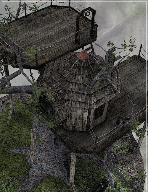 The Treehouse 3D Models and 3D Software by Daz 3D