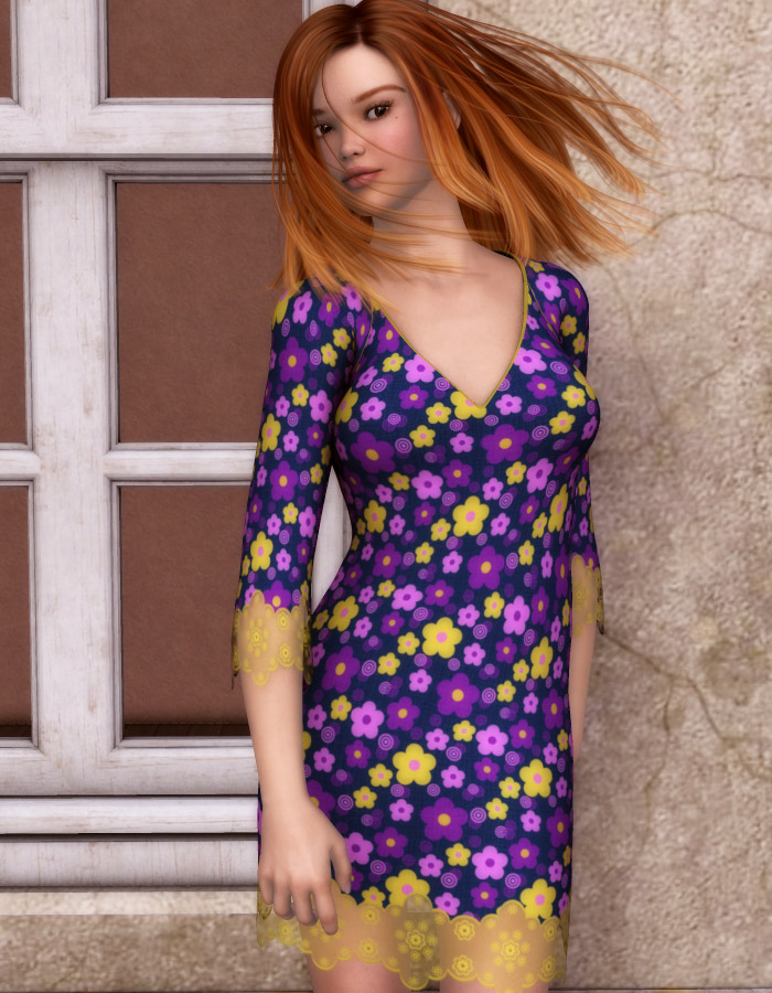 Funky Flowers for Butterfly Dress Funky Flowers for Butterfly Dress by: EvilinnocenceRuntimeDNA, 3D Models by Daz 3D