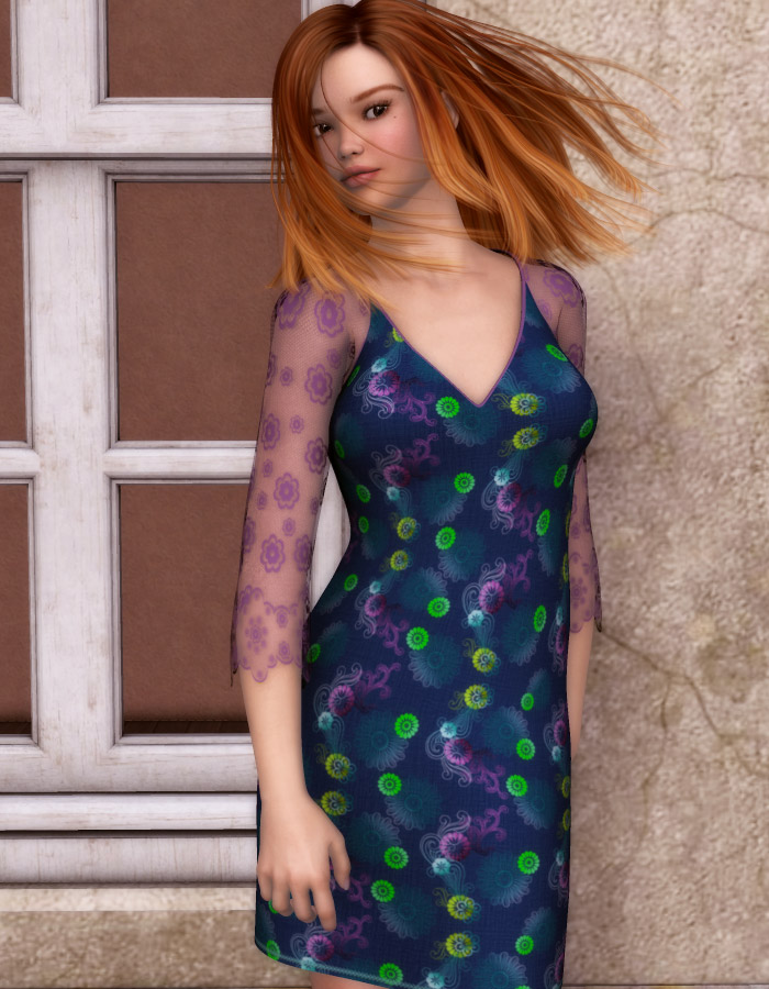 Funky Flowers for Butterfly Dress Funky Flowers for Butterfly Dress by: EvilinnocenceRuntimeDNA, 3D Models by Daz 3D