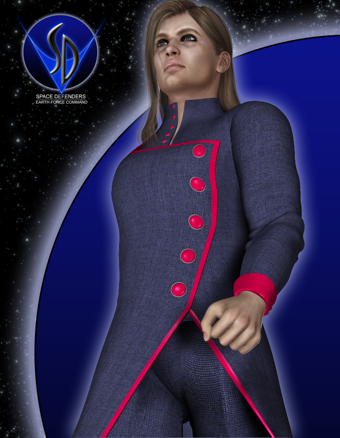 Space Defenders: Admiral for M4 by: EvilinnocenceRuntimeDNA, 3D Models by Daz 3D