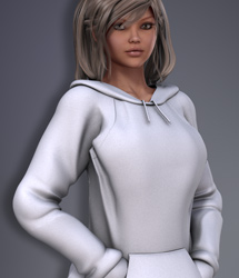Hoodie for V4 by: EvilinnocenceRuntimeDNA, 3D Models by Daz 3D