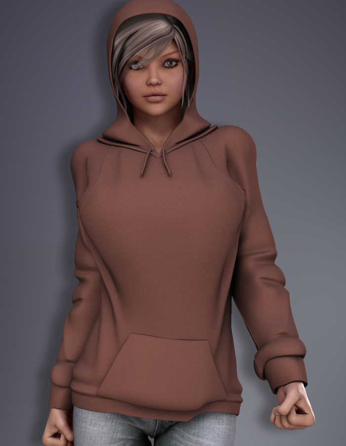 Hoodie for V4 by: EvilinnocenceRuntimeDNA, 3D Models by Daz 3D