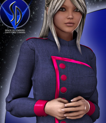 Space Defenders: Security Officer for V4 by: EvilinnocenceRuntimeDNA, 3D Models by Daz 3D