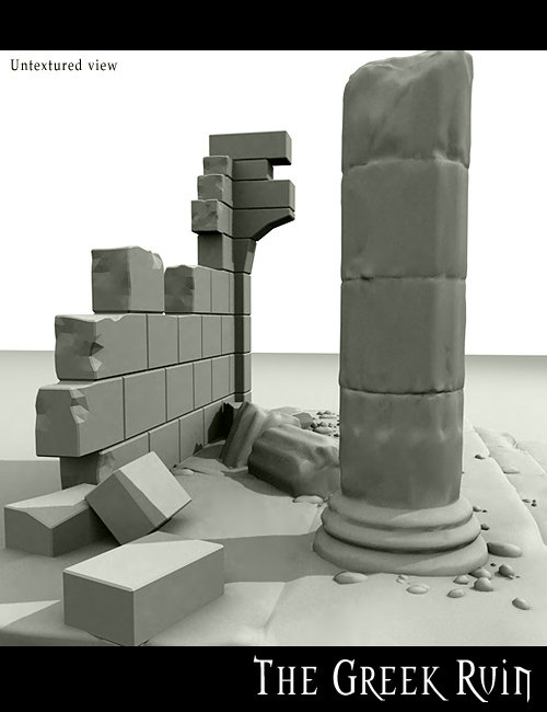Greek Ruin by: , 3D Models by Daz 3D