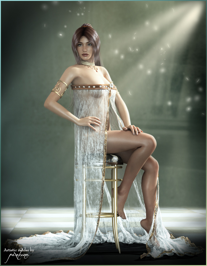 Flirtatious Stool and Poses by: shadownetPixelunaRuntimeDNA, 3D Models by Daz 3D