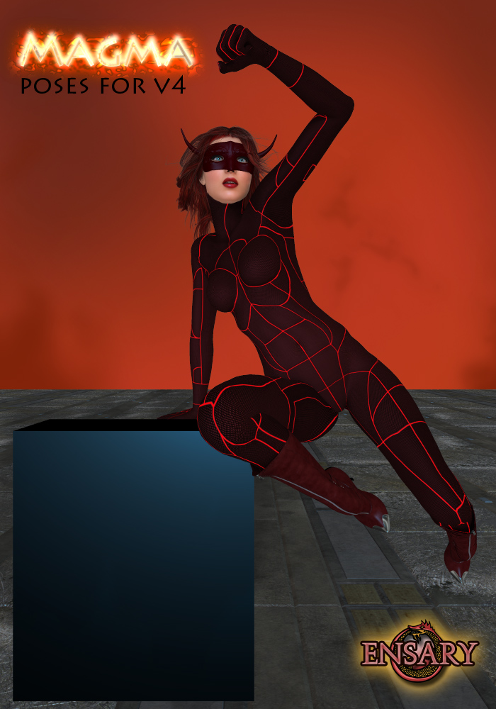 Magma poses Magma poses by: EnsaryRuntimeDNA, 3D Models by Daz 3D