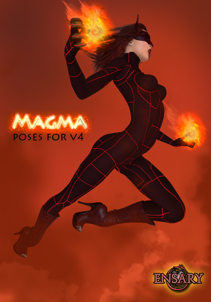Magma poses by: EnsaryRuntimeDNA, 3D Models by Daz 3D