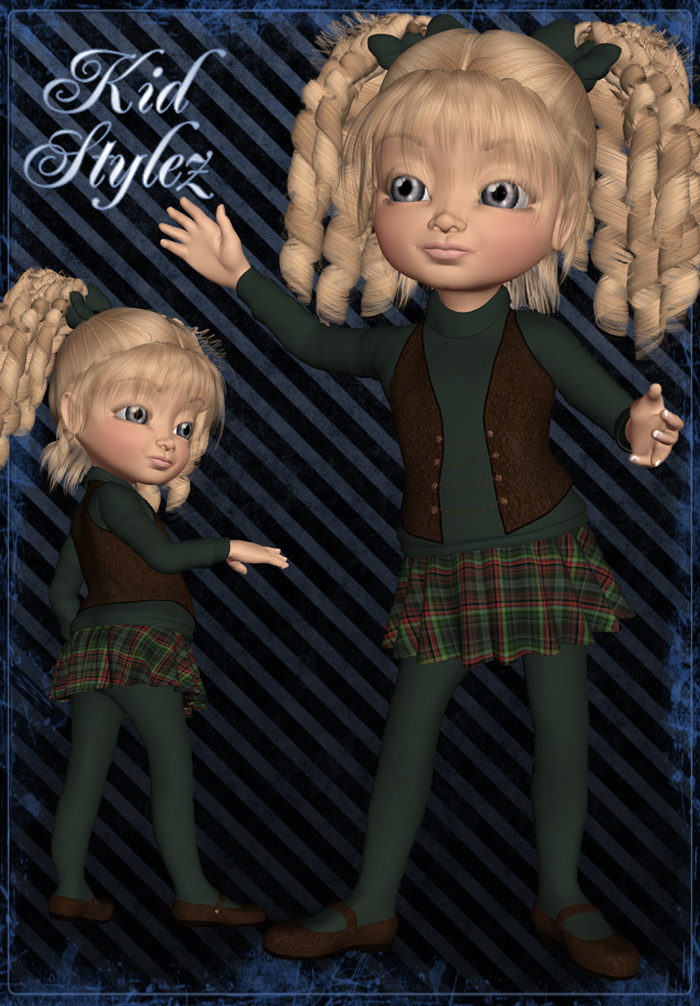 Kiki Kid Stylez by: LadyFayMia 3D DesignRuntimeDNA, 3D Models by Daz 3D