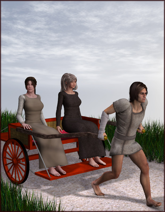 Rickshaw by: EvilinnocenceRuntimeDNA, 3D Models by Daz 3D