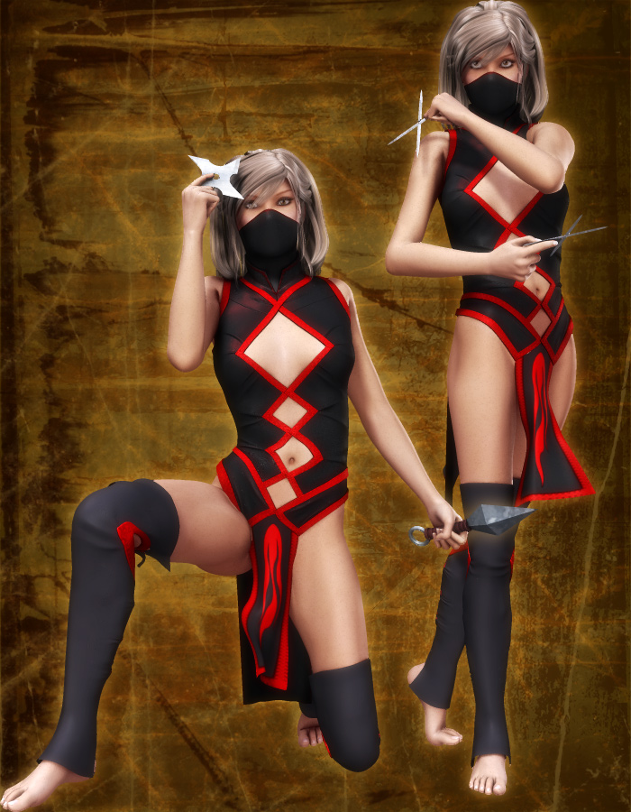 Ninja Weapons by: EvilinnocenceRuntimeDNA, 3D Models by Daz 3D