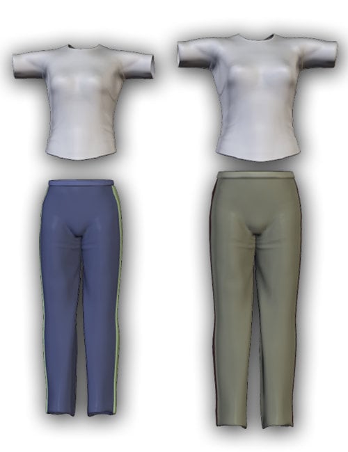 Female Tees -n- Tracks Female Tees -n- Tracks by: Lourdes, 3D Models by Daz 3D