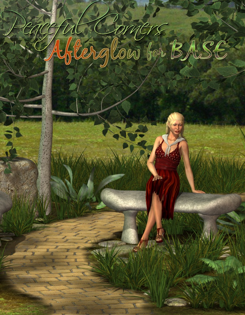 Peaceful Corners - Afterglow for Base by: 3D-GHDesignRuntimeDNA, 3D Models by Daz 3D