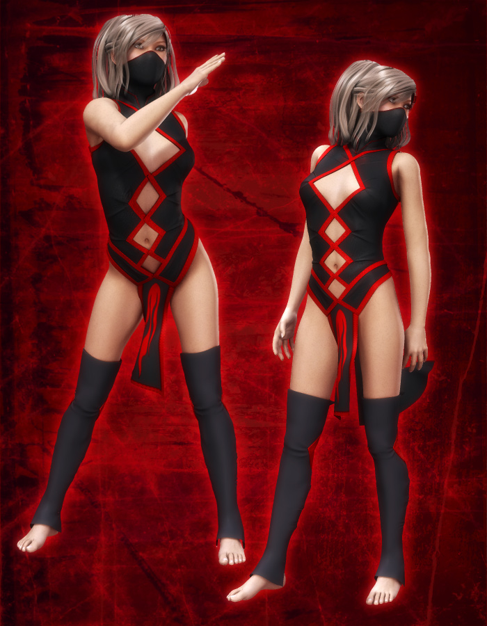 Ninja Poses for V4 Ninja Poses for V4 by: EvilinnocenceRuntimeDNA, 3D Models by Daz 3D