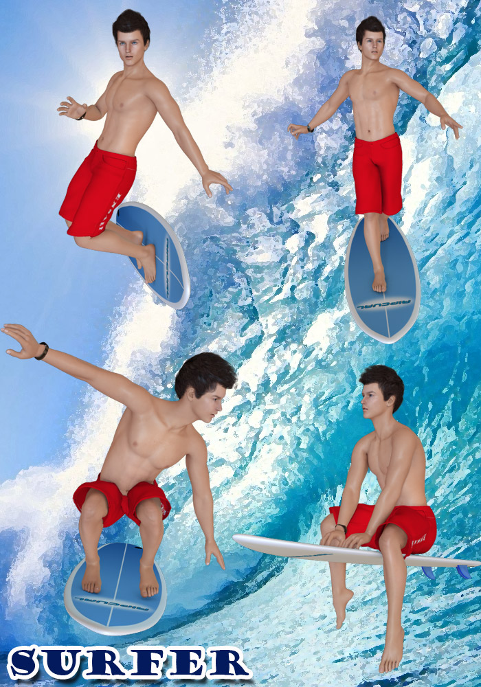 Surfer Surfer by: EnsaryRuntimeDNA, 3D Models by Daz 3D